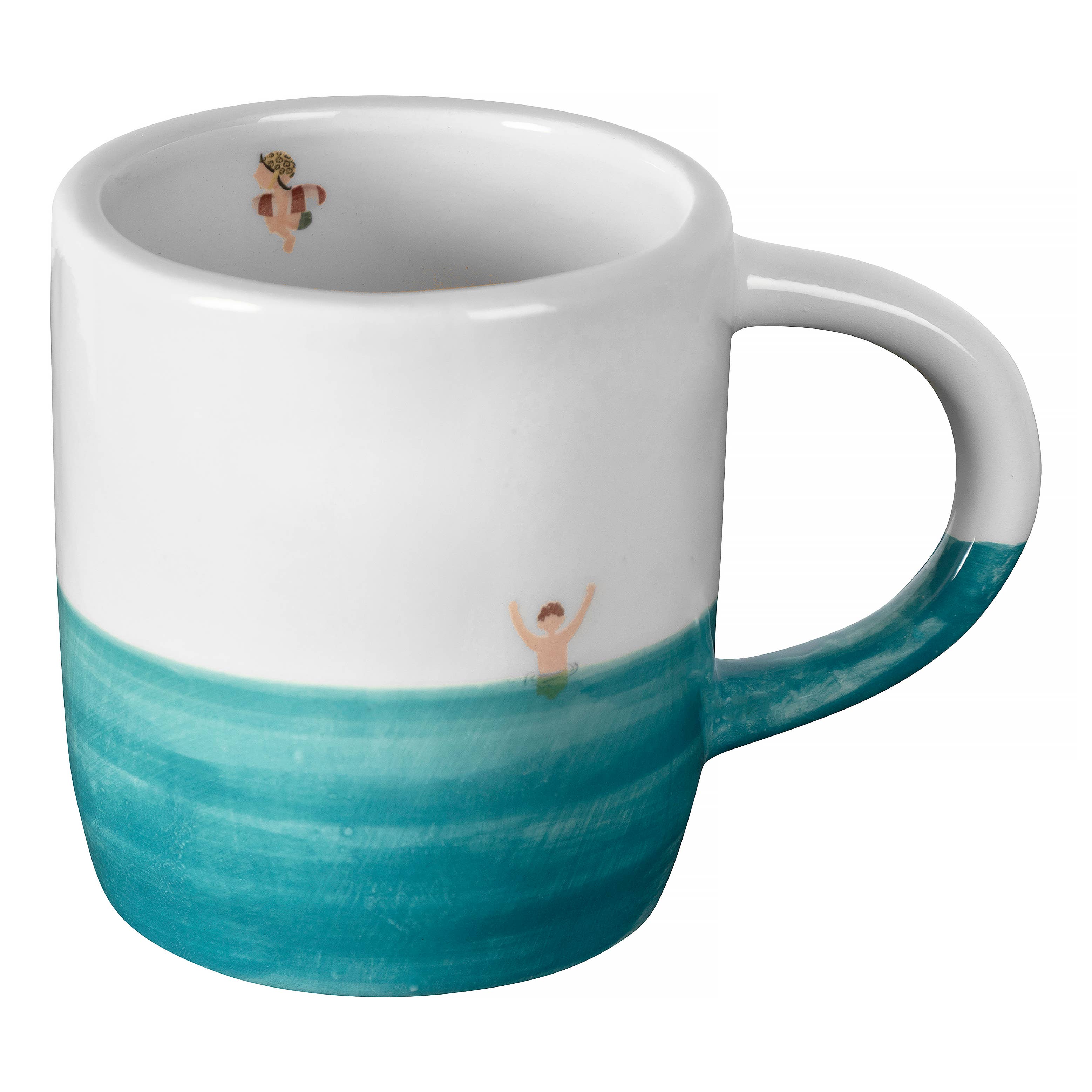Tasse artisanale Minerva Splash en céramique peinte à la main