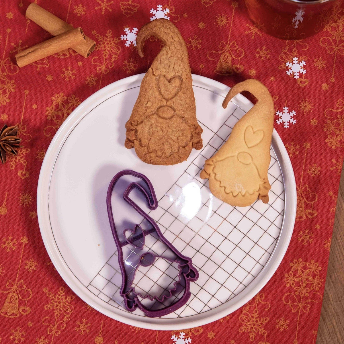 Emporte-pièce Gnome de Noël – Christmas Cookie Cutter: Vert