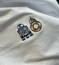 T-shirt Brodé - Droïdes: Blanc / L