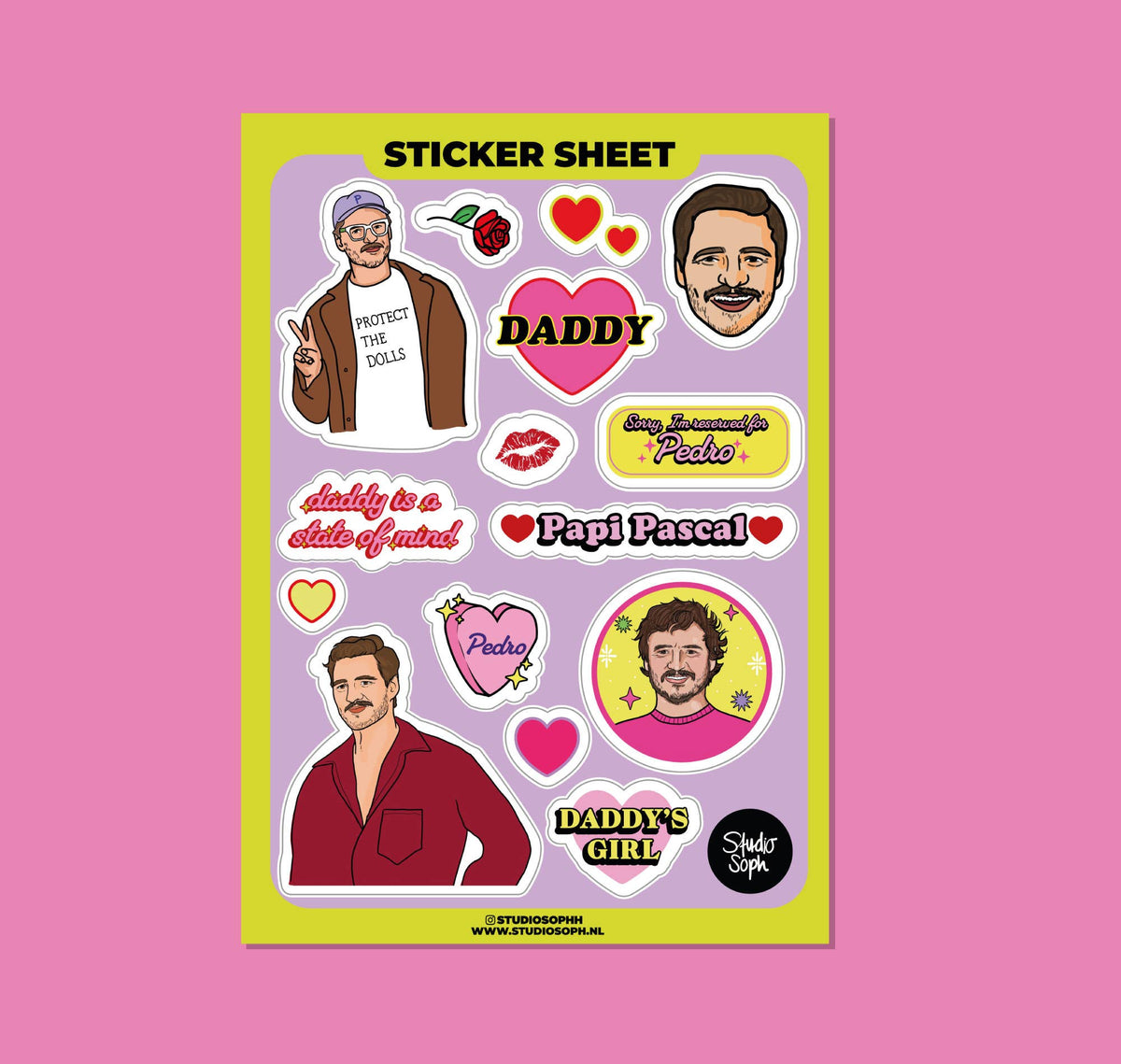 Feuille d'autocollants Papi Pedro A5: Packed without plastic sleeve