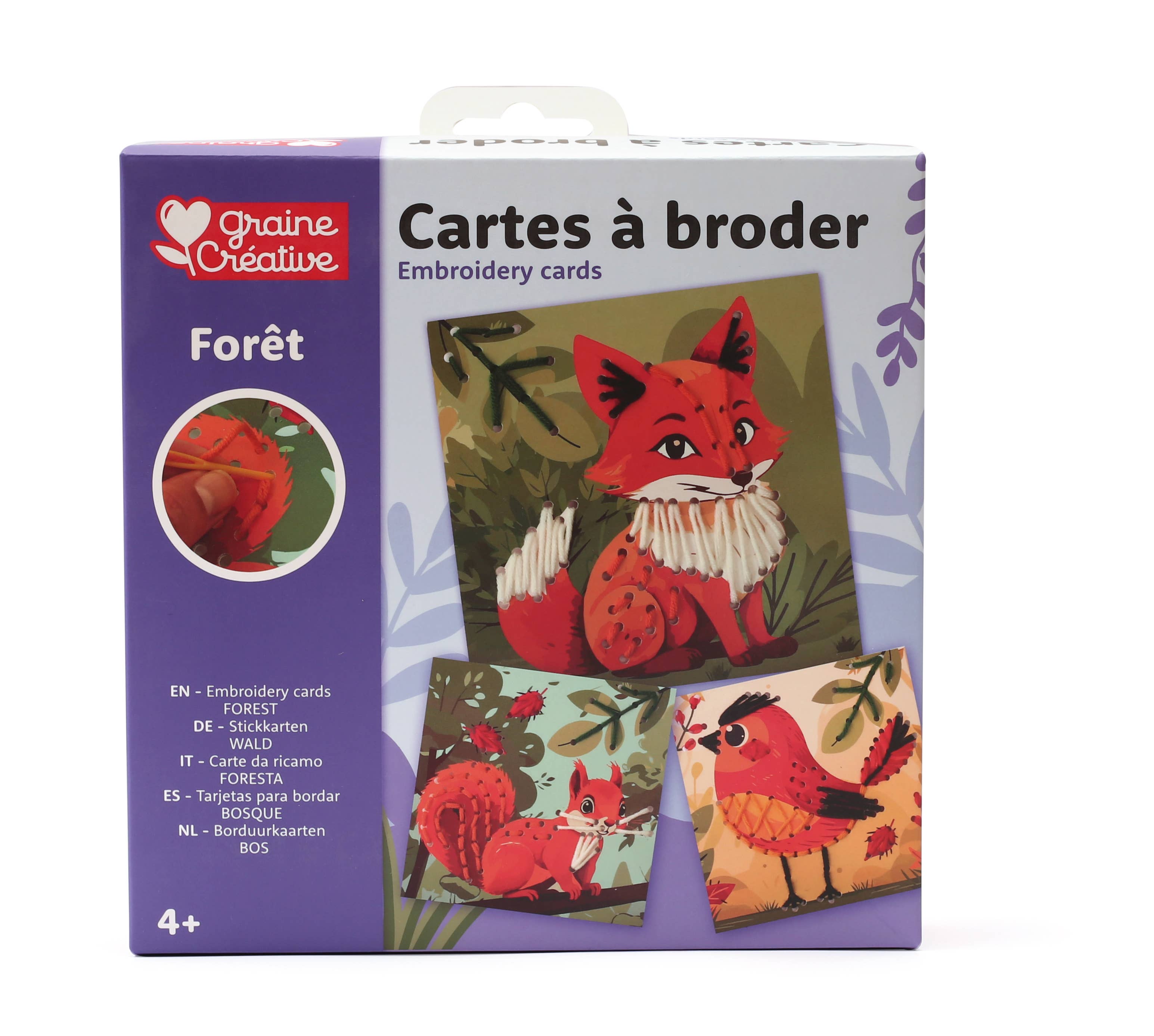 CARTES A BRODER FORET