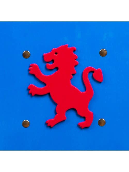 Bouclier Kamelot bleu avec lion S - ST533