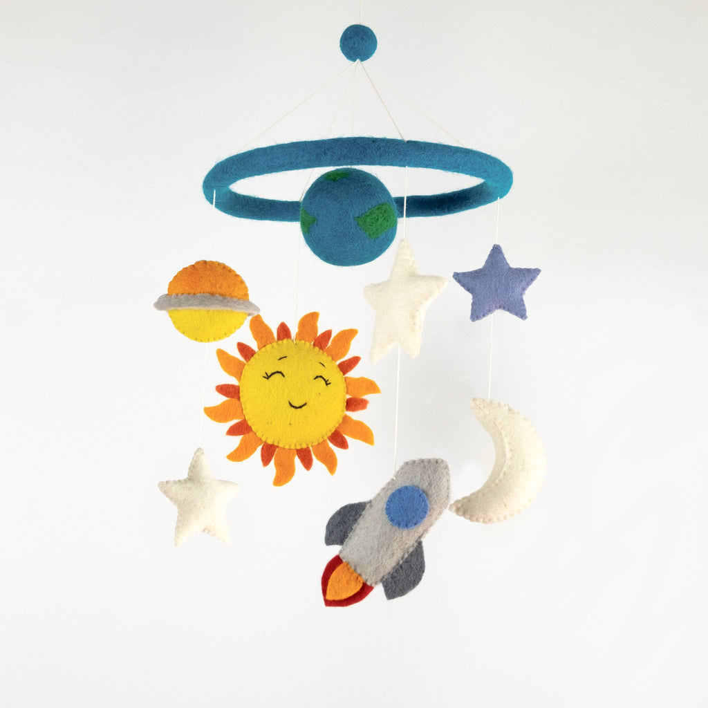 Mobile pour bébé - Décoration de chambre - Planètes et espace