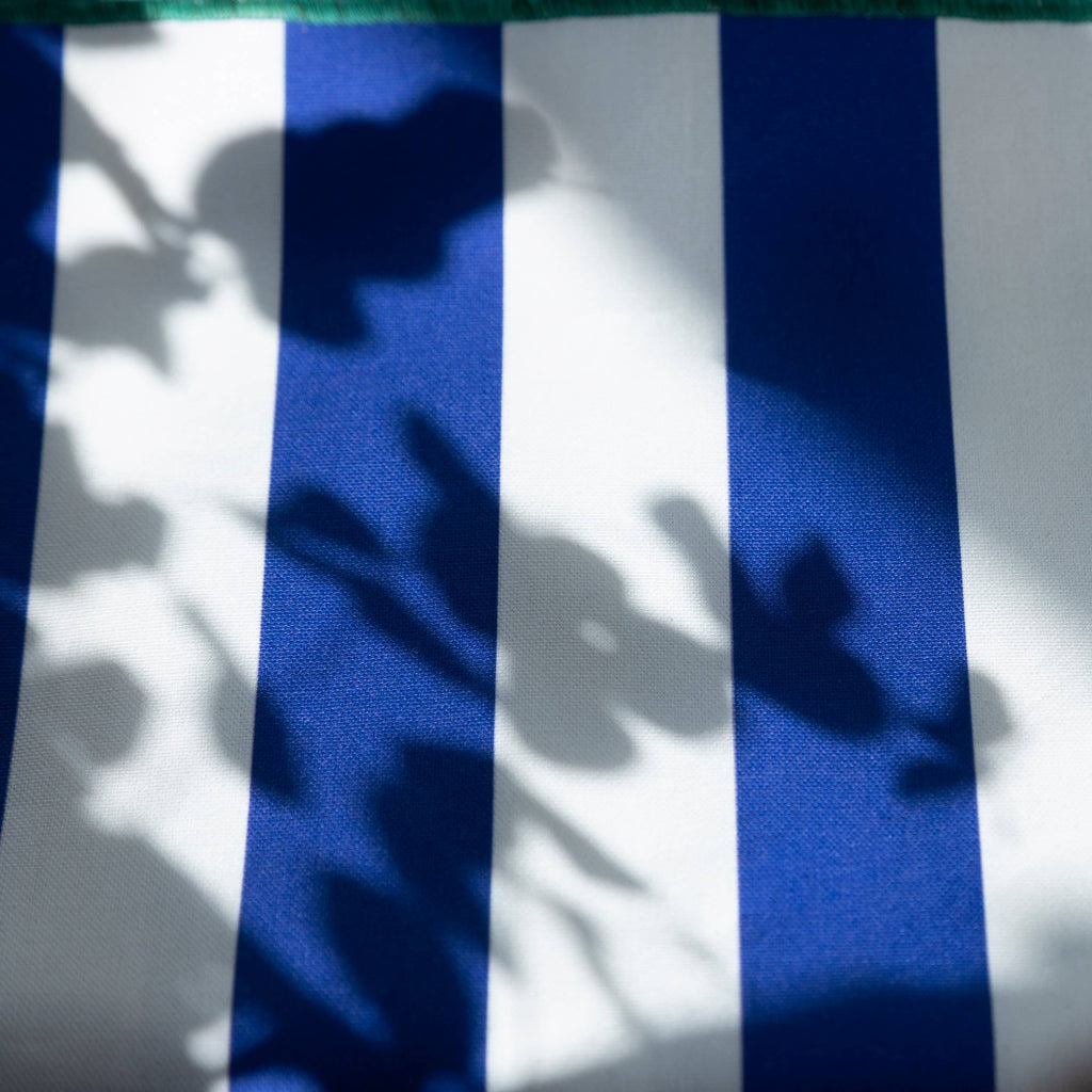 Nappe Marshall 140 x 140 cm - Lignes bleues