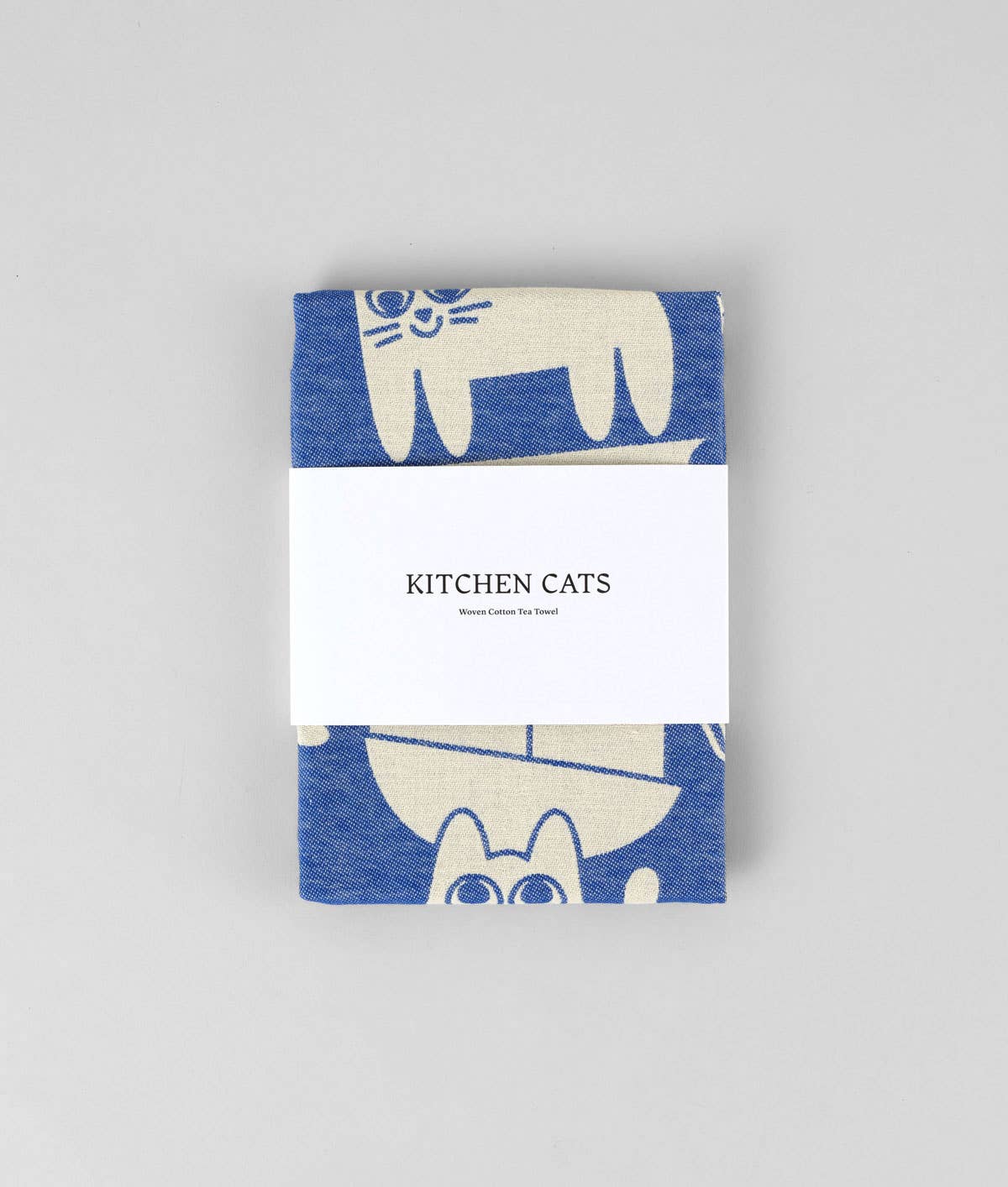 Torchon en coton tissé avec des chats de cuisine