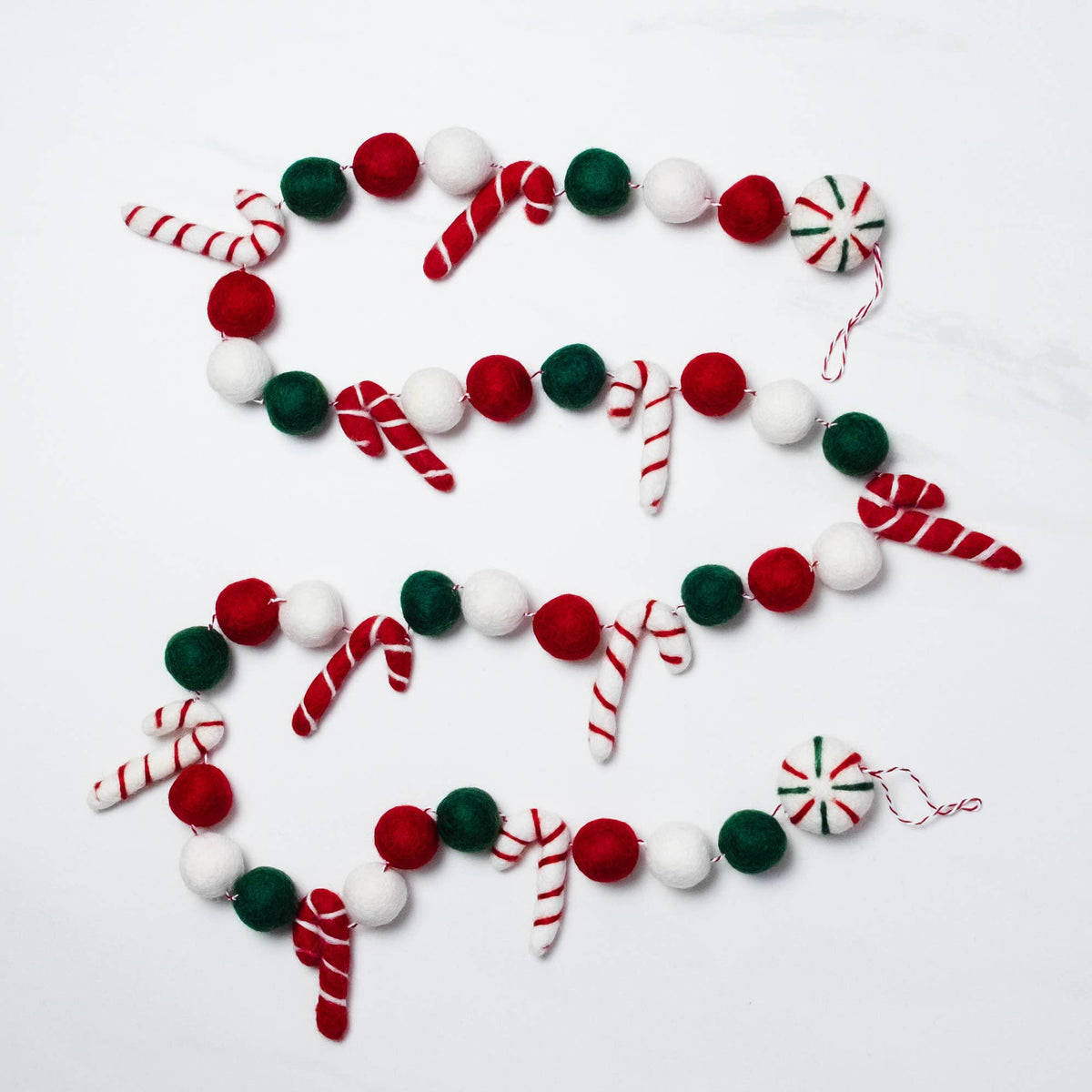 Guirlande - Décoration de Noël - Sucre d'orge