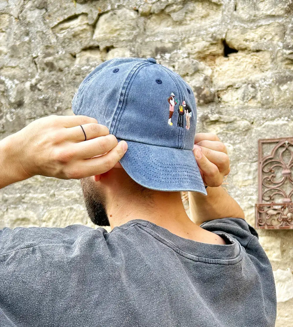 Casquette Brodée - Barbecue des vacances: Sable Vintage
