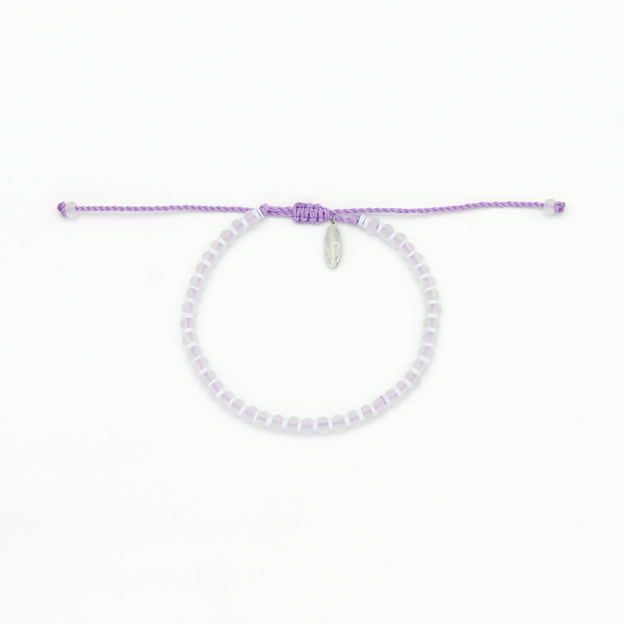 Bracelet Marley en perles de verre, bracelet Surf coloré: Bleu