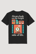 T-shirt unisexe noir « Always look on the bright side of life » | M / Coupe ajustée