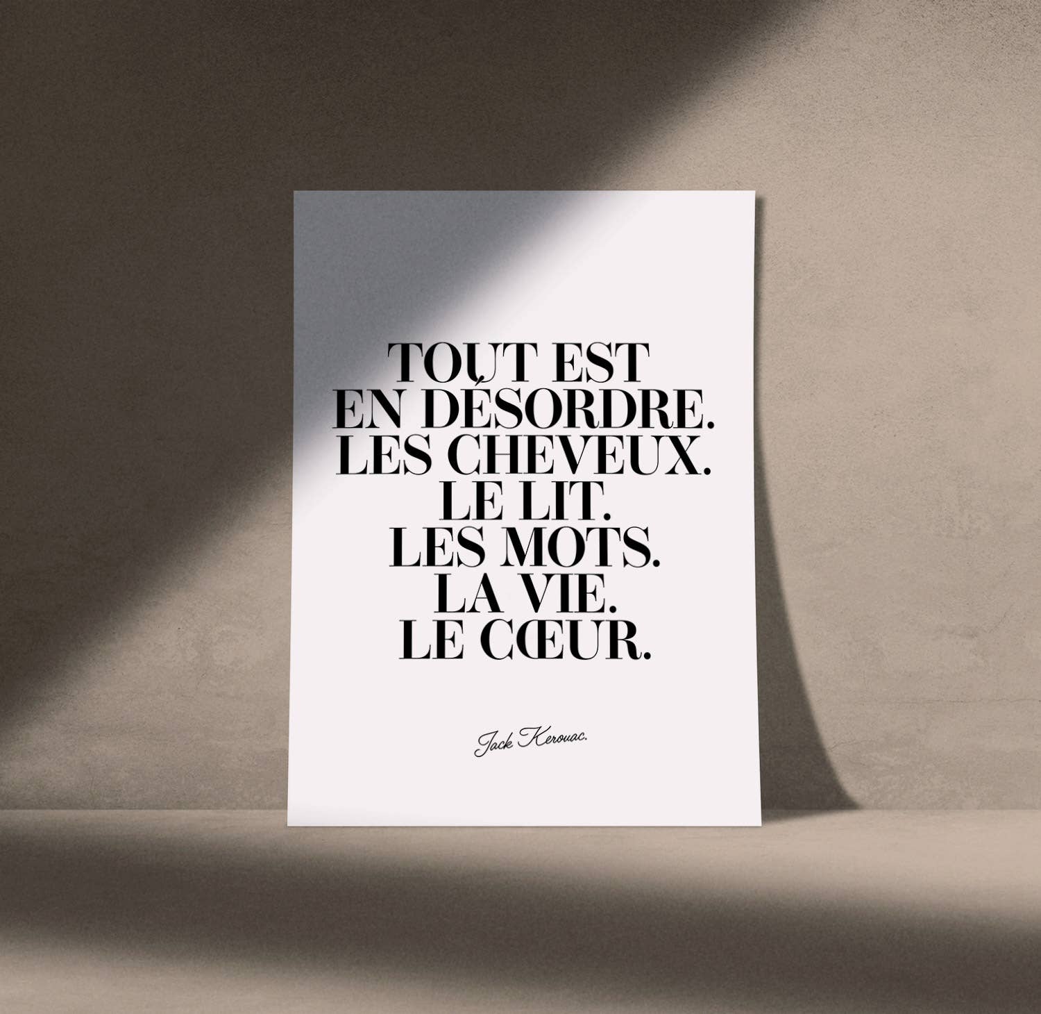 Affiche | Tout Est En Désordre. | Poster Graphique: L - 30x40cm