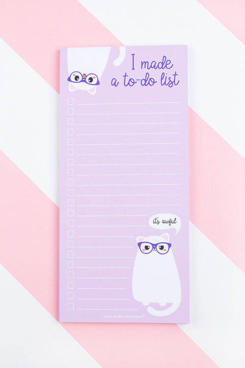 Bloc-notes Grumpy Cat 10 x 21 cm pour listes à faire