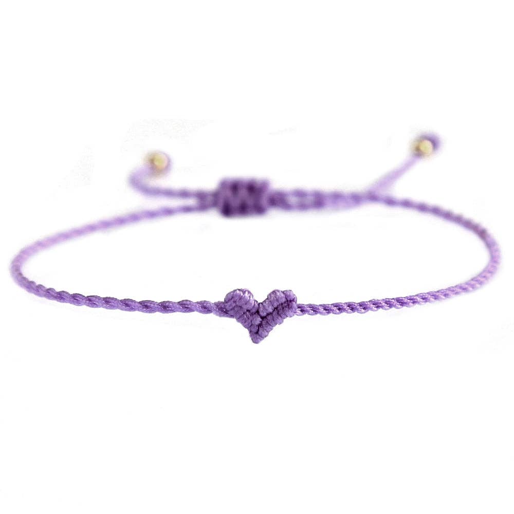 Brassard en forme de cœur Love Ibiza violet