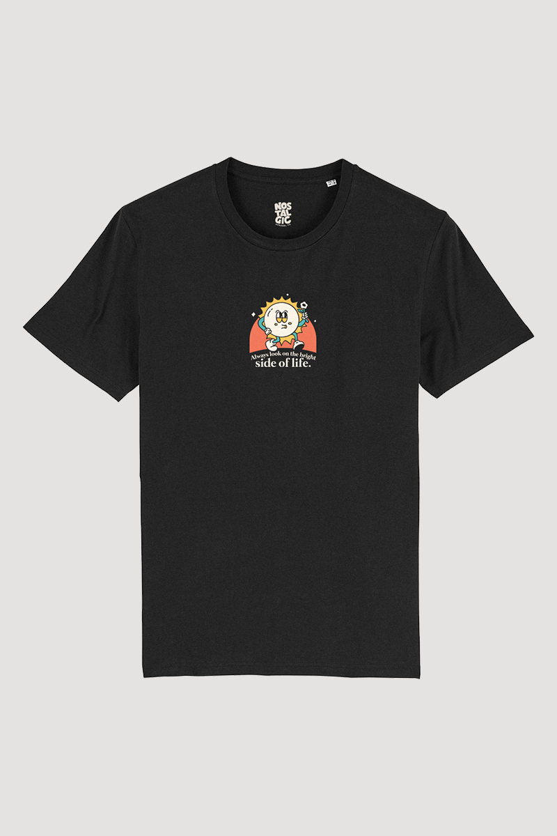 T-shirt unisexe noir « Always look on the bright side of life » | M / Coupe ajustée