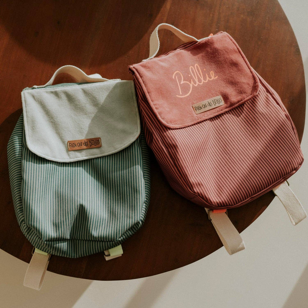 Sac à dos école vert - made in France