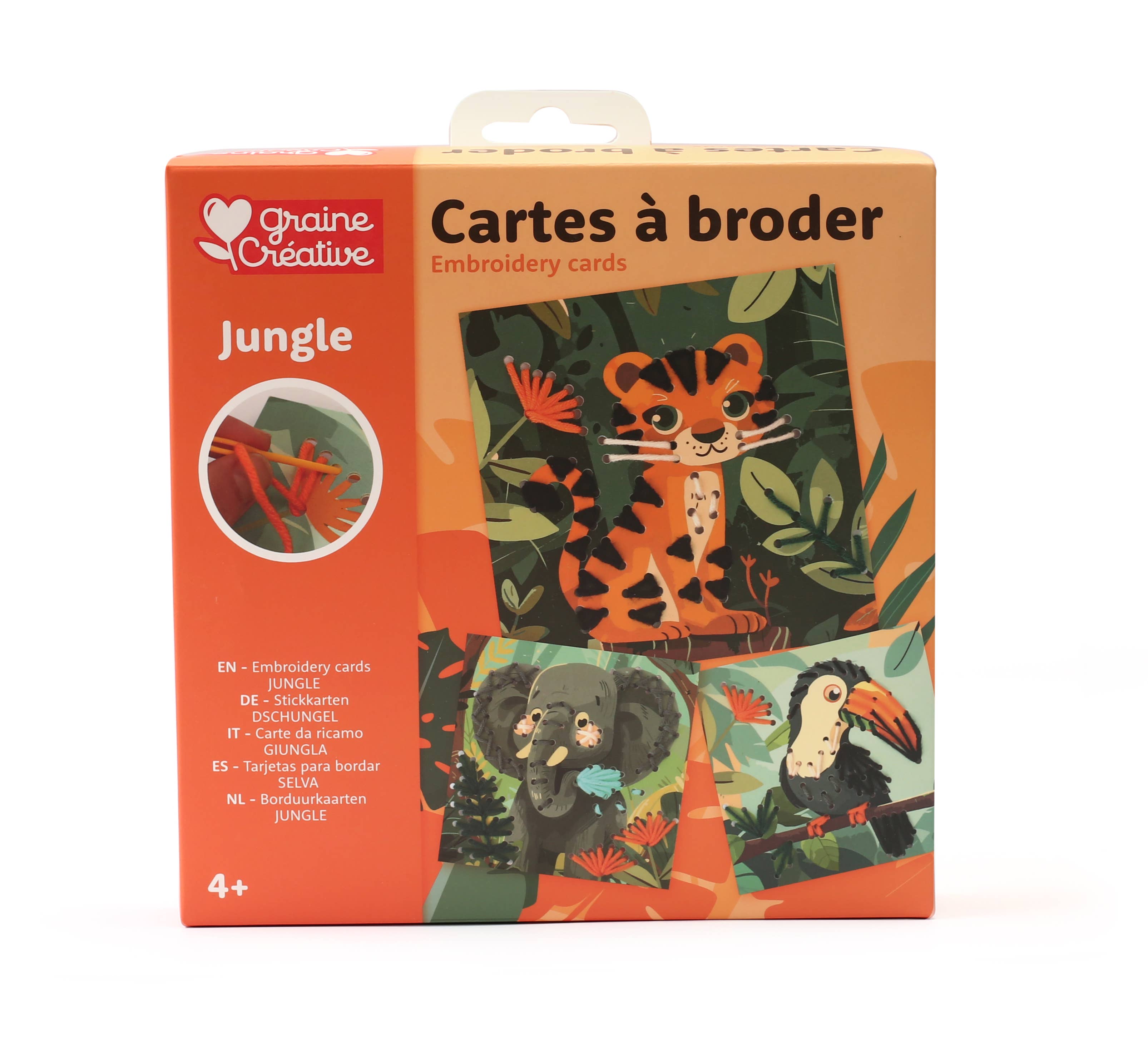CARTES A BRODER JUNGLE