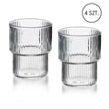 Ensemble de 4 verres ELLA RAYURES