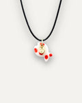 Pendentif en porcelaine Poisson rouge