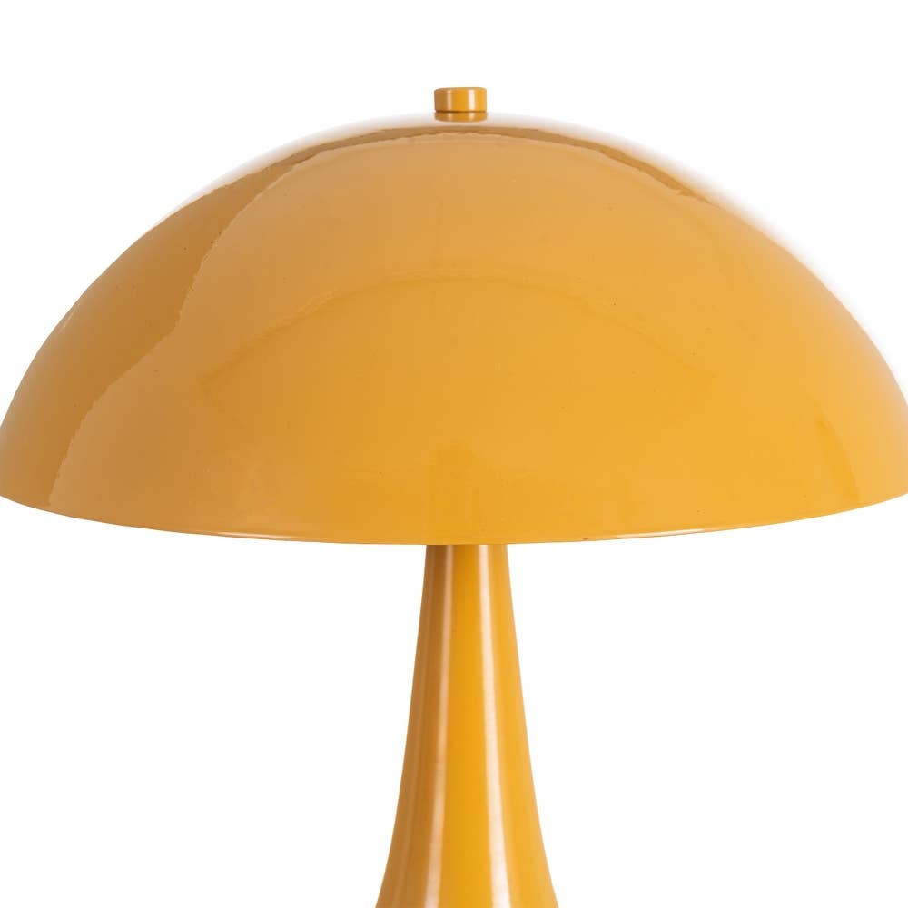 Lampe de table en métal vintage Palmer 28 cm (jaune)