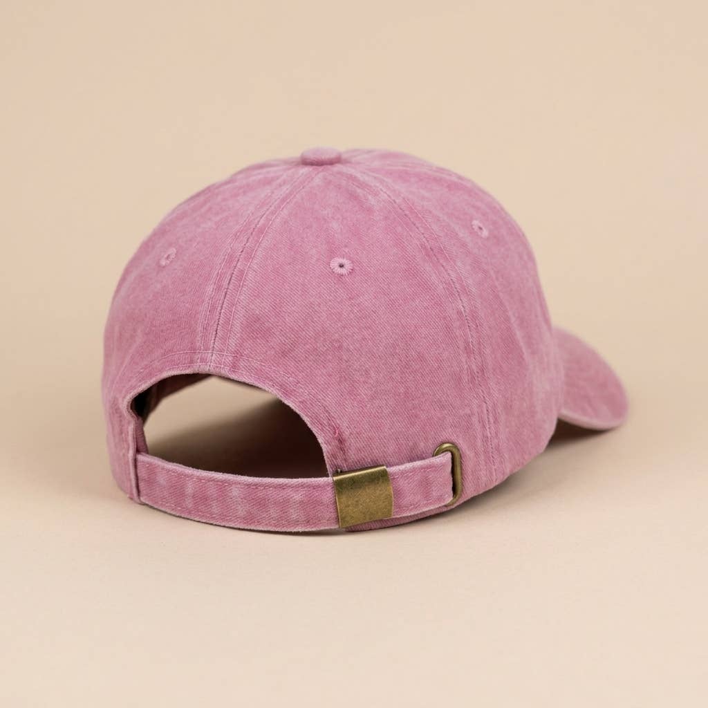 Casquette rose brodée « Hors du bureau »: Black/Gray