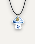 Pendentif en porcelaine Champignon