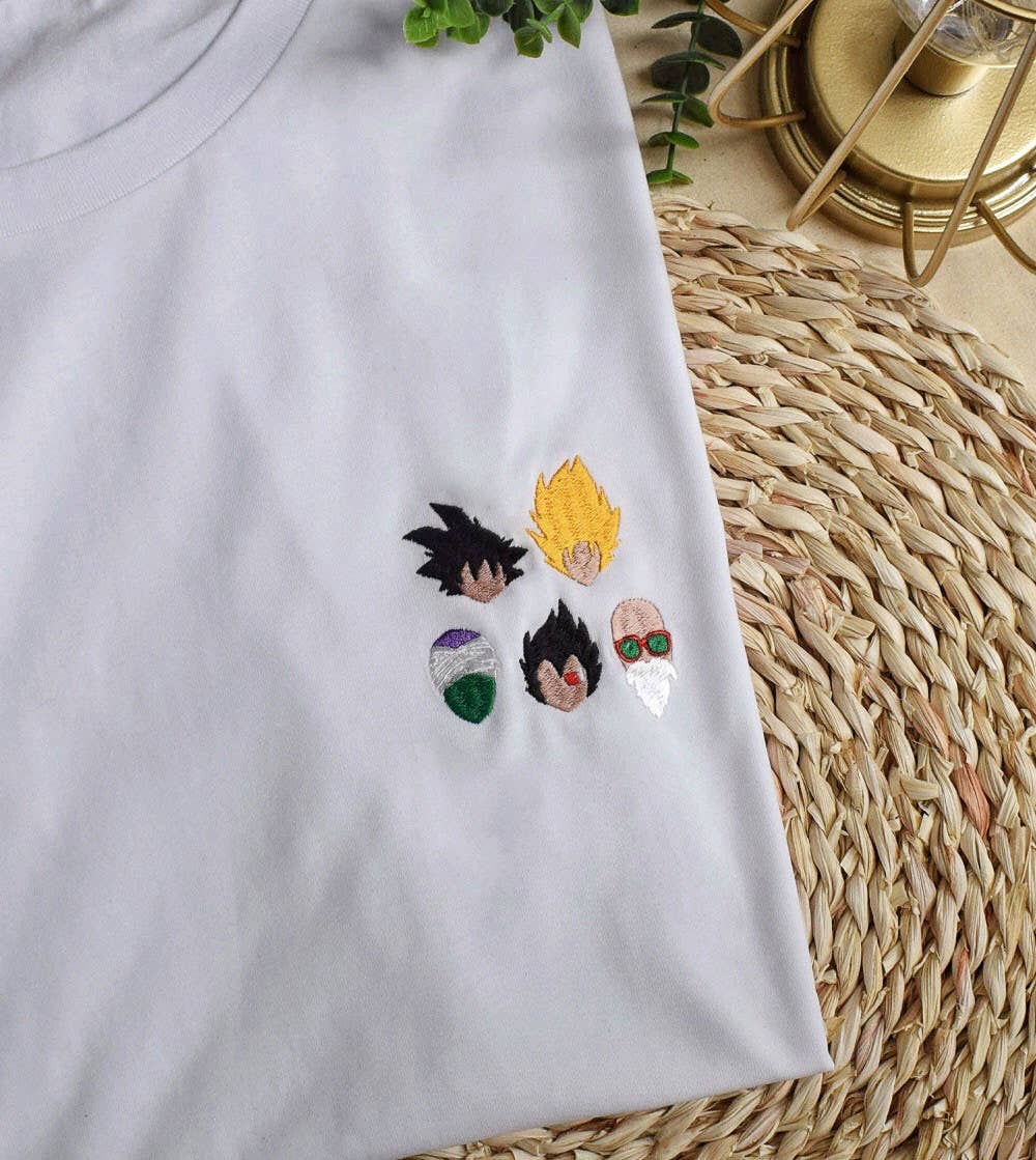 T-shirt brodé - Dragon Ball: Blanc / M