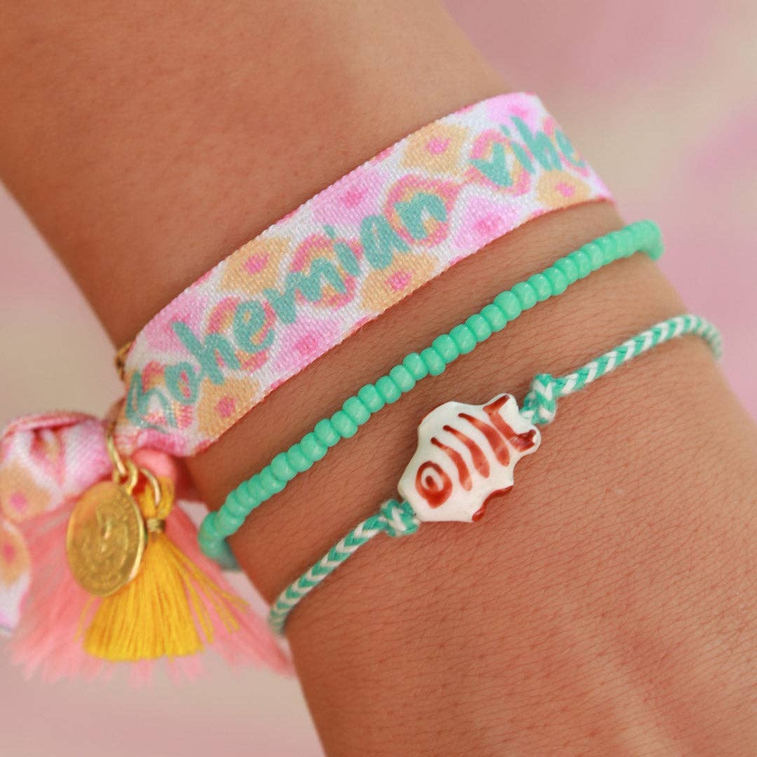 Bracelet turquoise poisson tropical