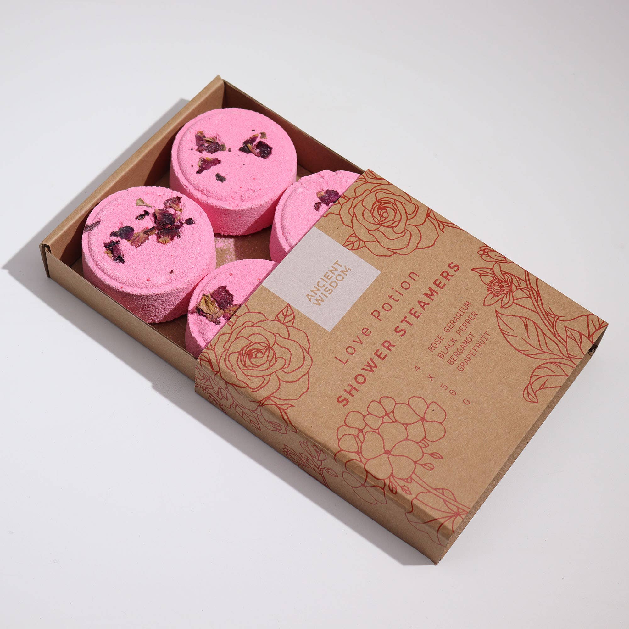 Coffret cadeau Zen de pastilles effervescentes pour la douche bien-être: Énergisant
