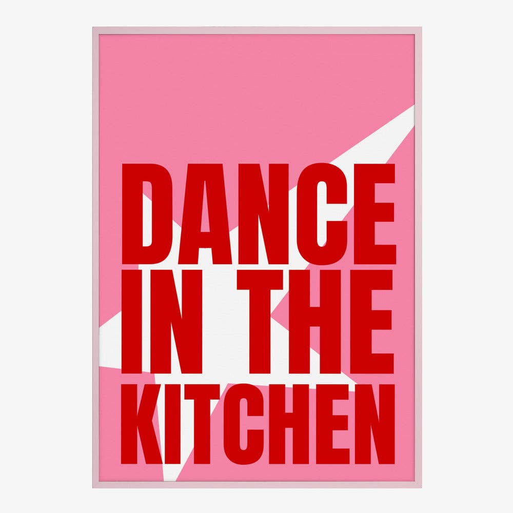 Impression d'art « Danse dans la cuisine » - Affiche pop graphique: Pas de cadre / 30 x 40 cm