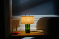 Lampe de table en verre