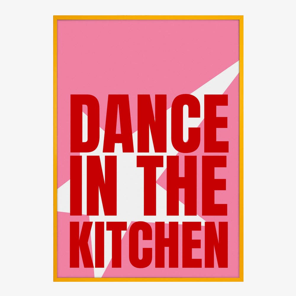 Impression d'art « Danse dans la cuisine » - Affiche pop graphique: Pas de cadre / 30 x 40 cm