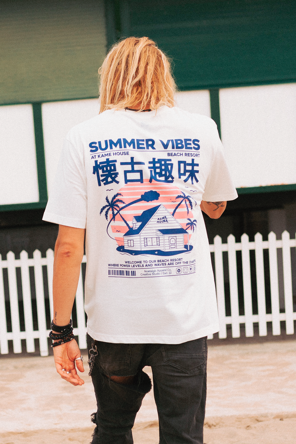 T-shirt unisexe Kame House OffWhite: S / Oversize