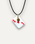 Pendentif en porcelaine Carte