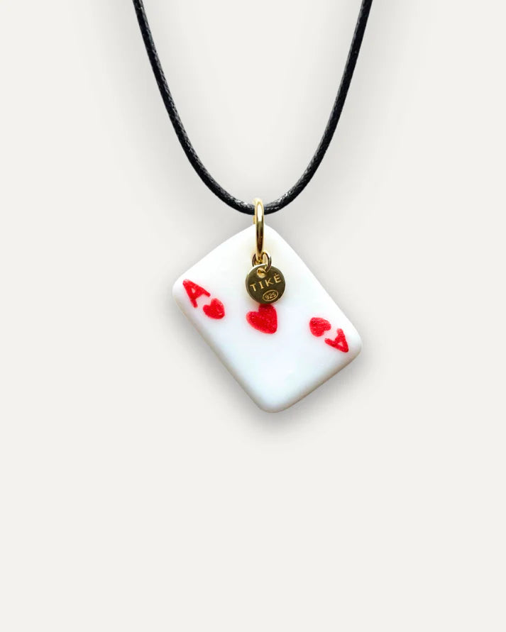 Pendentif en porcelaine Carte