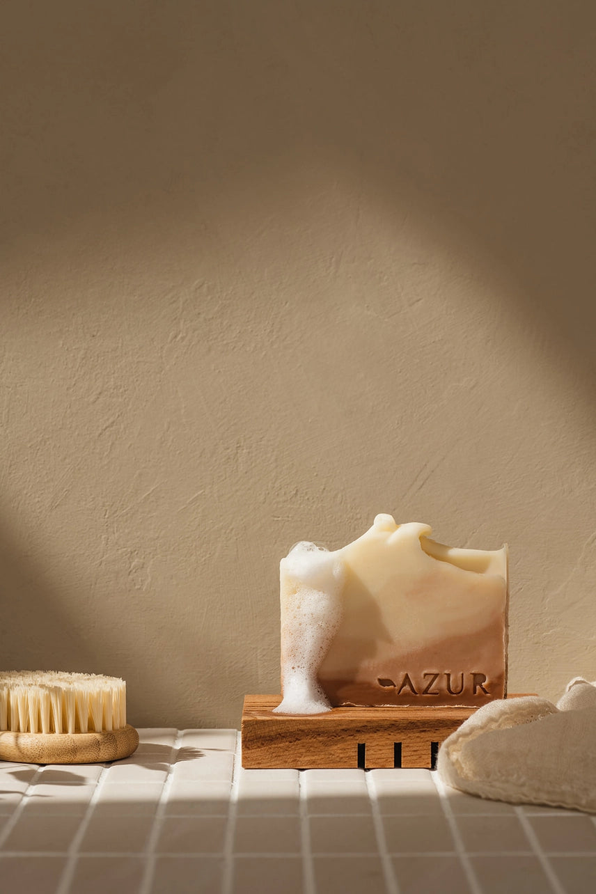 Porte-savon en bois fabriqué à la main en bois durable