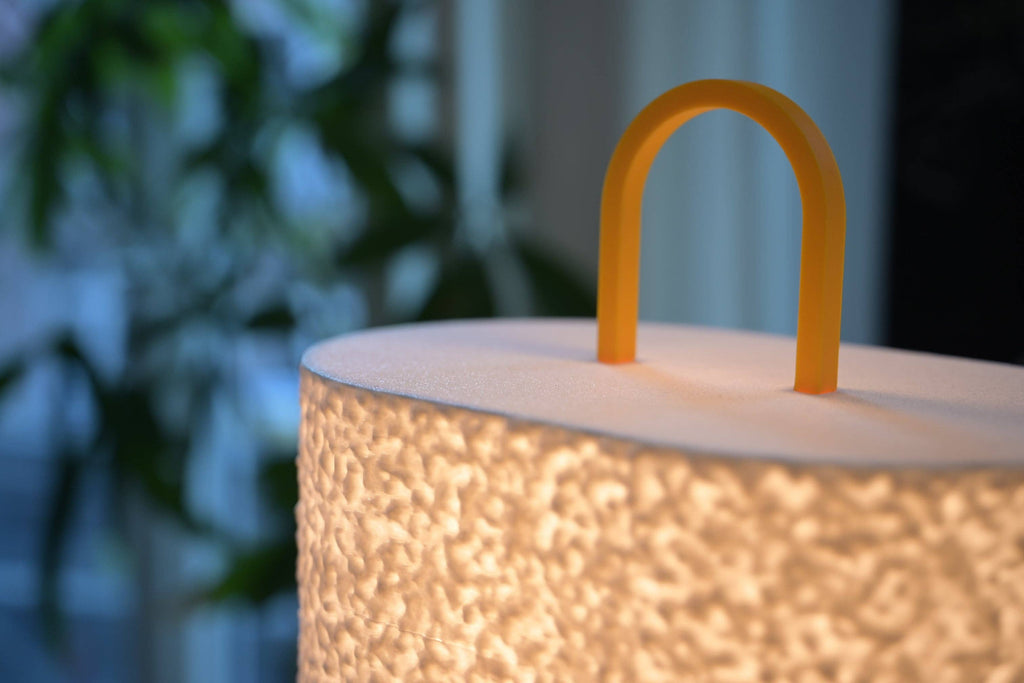 Lampe de table en verre