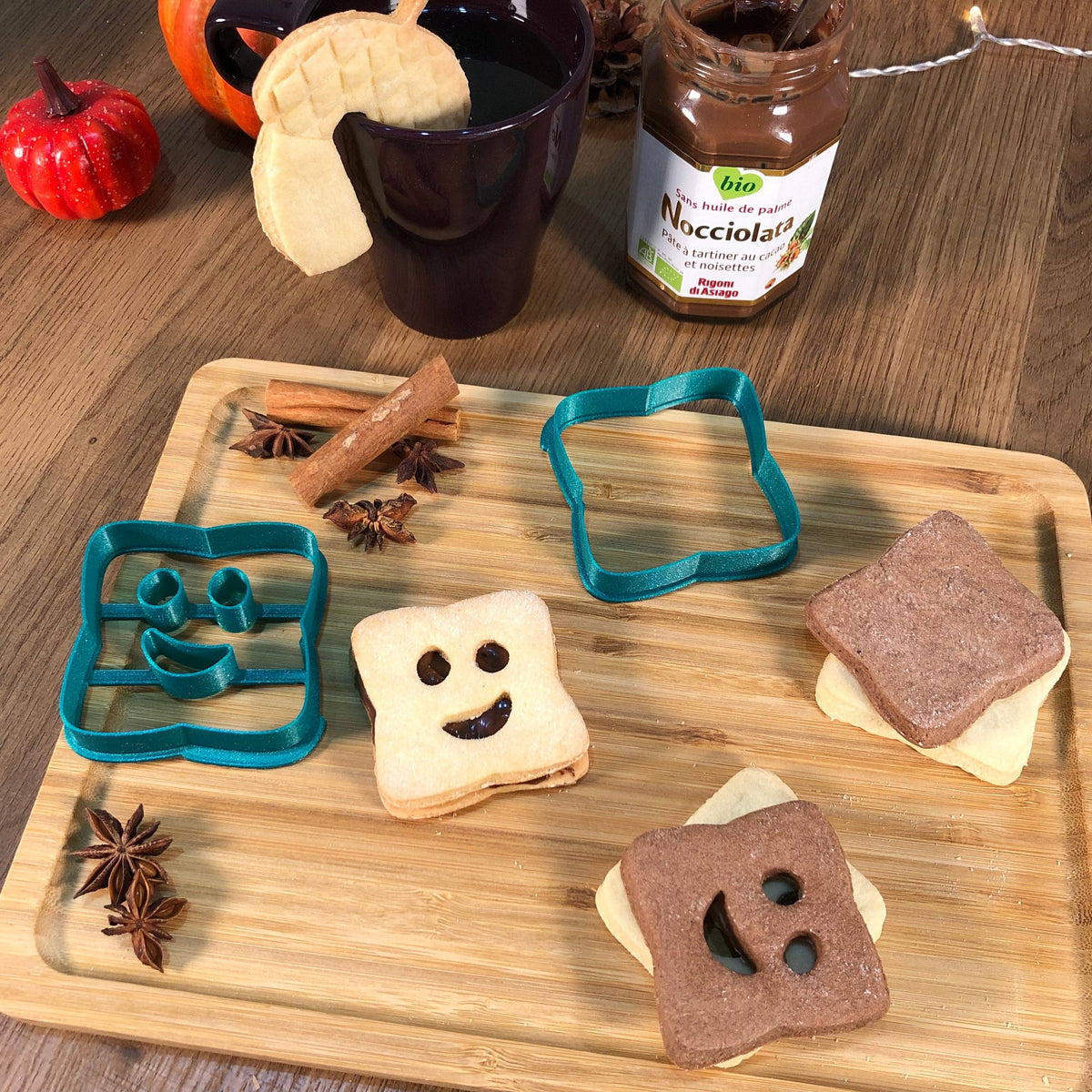 Goûter Enfant "façon BN" - emporte-pièce: Vert