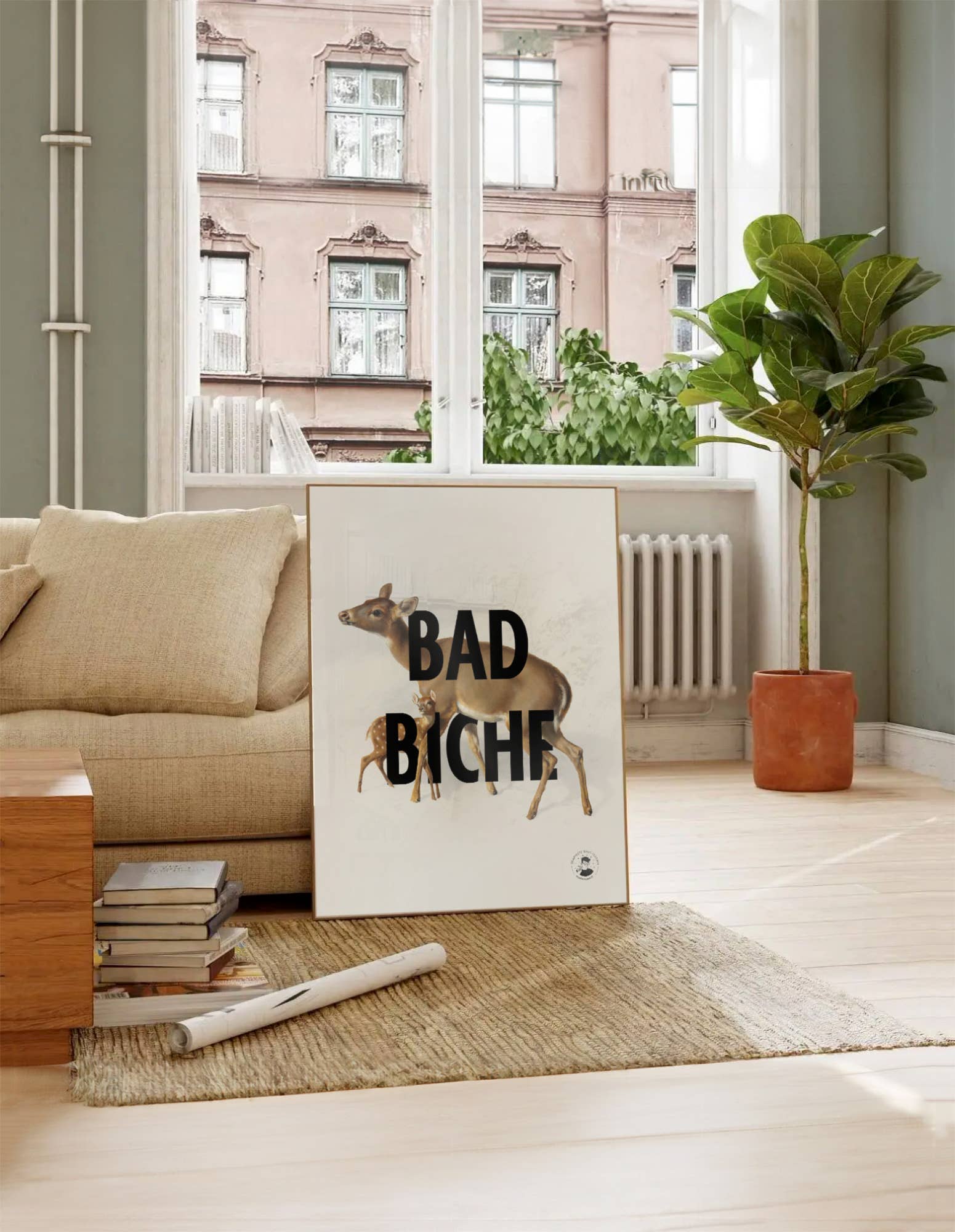 Affiche | Bad Biche | Poster Graphique Et Vintage: L - 30x40cm