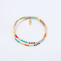 Collection de bracelets en perles colorées « Heure dorée »: Festival