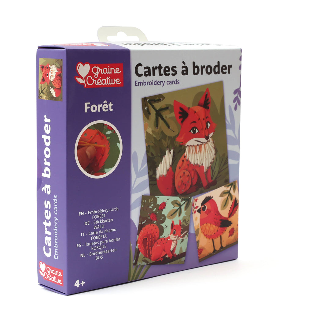 CARTES A BRODER FORET