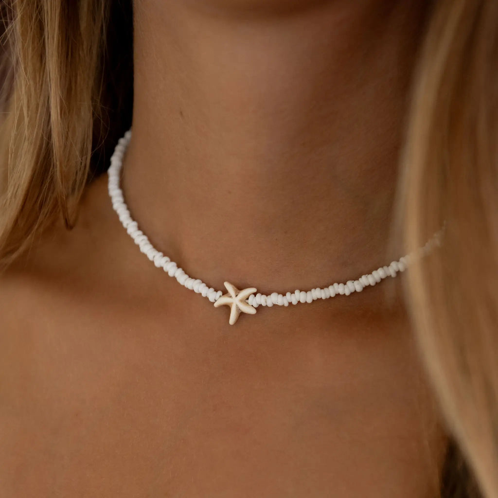 Collier Étoile de Récif avec Perles: Green