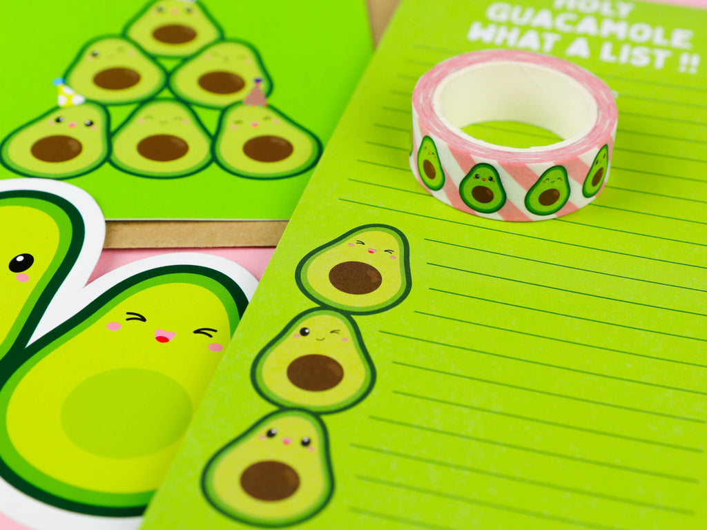 Bloc-notes liste de tâches « Avocado Holy Guacamole what a list! »