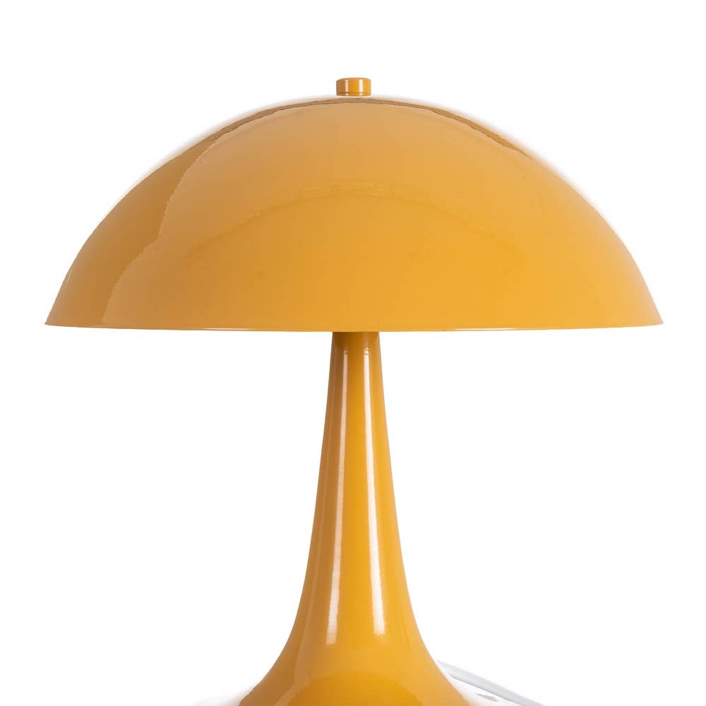 Lampe de table en métal vintage Palmer 28 cm (jaune)