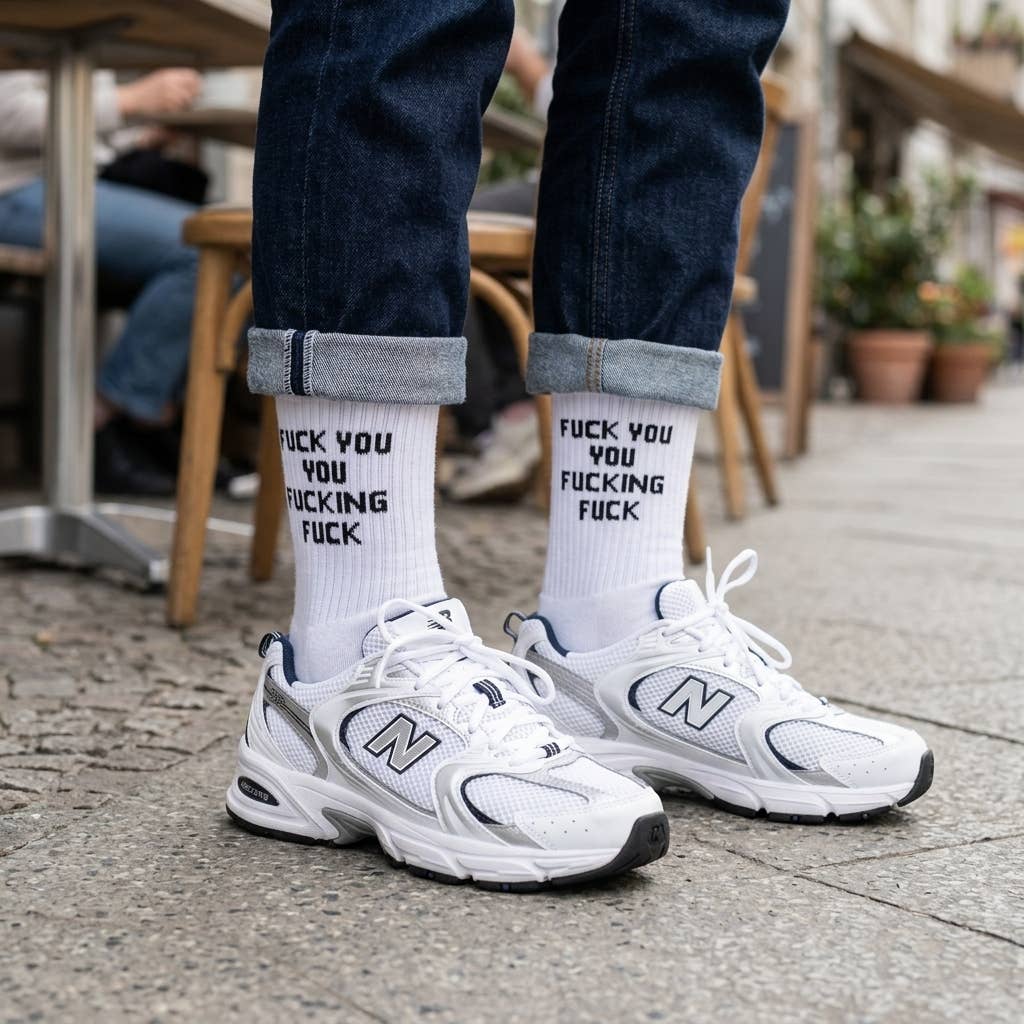 Chaussettes à message « Va te faire foutre »: Fuck Off / 37-43