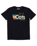 T-shirt Cats, Meow Core Edition - Style casual en bio: Noir / M