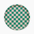 Plateau rond Tulipe pêche à damier - 31 cm