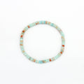 Bracelet élastiqué Pohaku en pierres précieuses: Agalmatolite