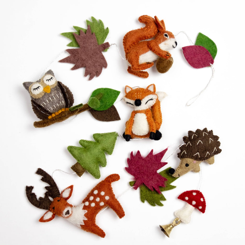 Guirlande - Décoration murale - Animaux de la forêt