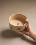 Ensemble de 2 bols pour animaux en grès Cozy Hearts 14 cm
