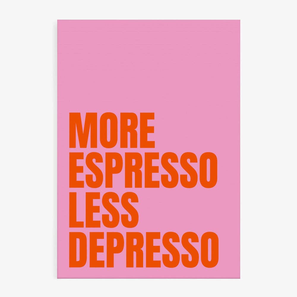 Plus d'espresso — Impression d'art café — Pop graphique: Pas de cadre / 30x40 cm