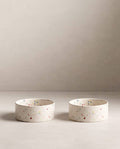 Nouveau lot de 2 gamelles pour animaux de fête 14 cm blanc